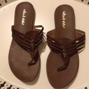 Altar’d State flip flops, Brown, size 10